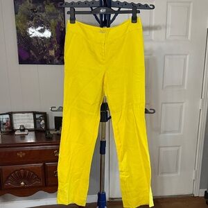 LOFT Bright Yellow Wide Leg Pants